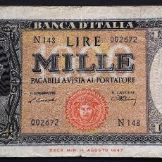 Billetes extranjeros: ITALIA BILLETE DE 1000 LIRAS DE 1947