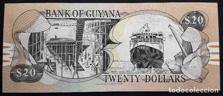 Billetes extranjeros: GUYANA BILLETE DE 20 DOLLARS DEL 2009 S/C - Foto 2