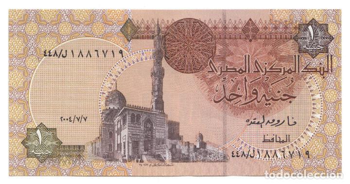Billetes extranjeros: EGIPTO 1 libra 2007 - S/C one pound - Foto 1
