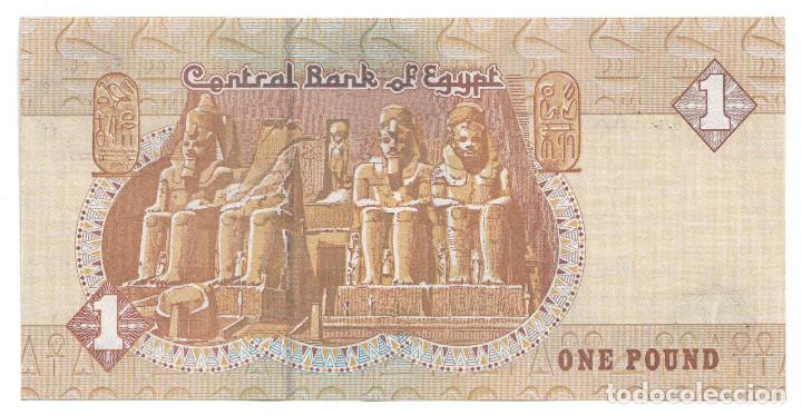 Billetes extranjeros: EGIPTO 1 libra 2007 - S/C one pound - Foto 2