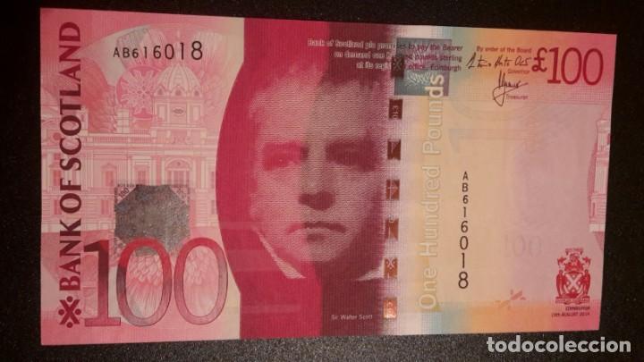 Billetes extranjeros: Scotland Escocia 100 pound sin circular - Foto 1