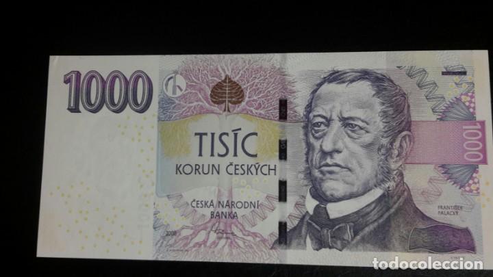 Billetes extranjeros: Rep&uacute;blica Checa 1000 korun unc - Foto 1