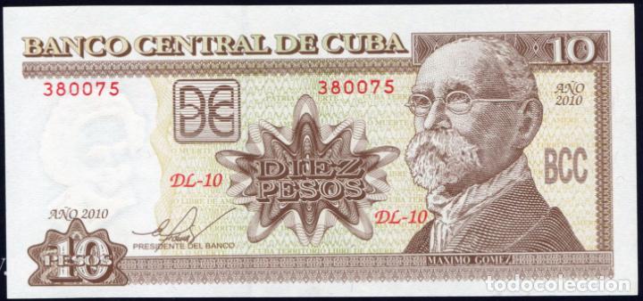 Billetes extranjeros: CUBA 10 PESOS 2010 SIN CIRCULAR - Foto 1