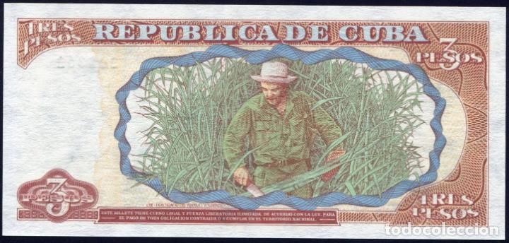 Billetes extranjeros: CUBA 3 PESOS del CHE - 1995 - SIN CIRCULAR - Foto 2