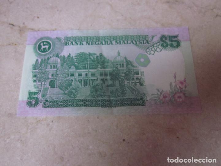 Billetes extranjeros: BILLETE 5 RINGITT MALASIA 1989 - Foto 2