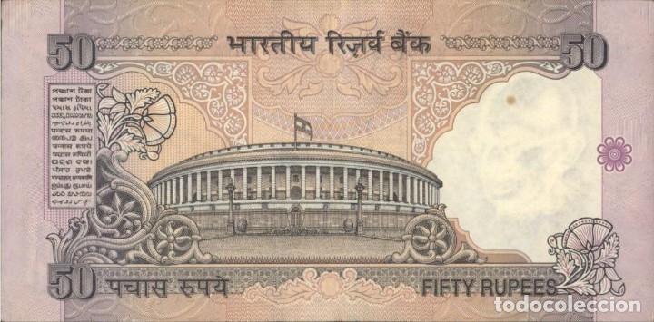 Billetes extranjeros: India - 50 Rupees - 1997 - 2005 - Pick 90 - Foto 2
