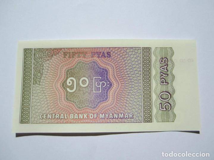 Billetes extranjeros: BILLETE DE 50 PYAS DE MYANMAR S.C - Foto 1