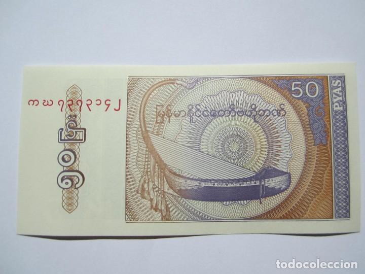 Billetes extranjeros: BILLETE DE 50 PYAS DE MYANMAR S.C - Foto 2
