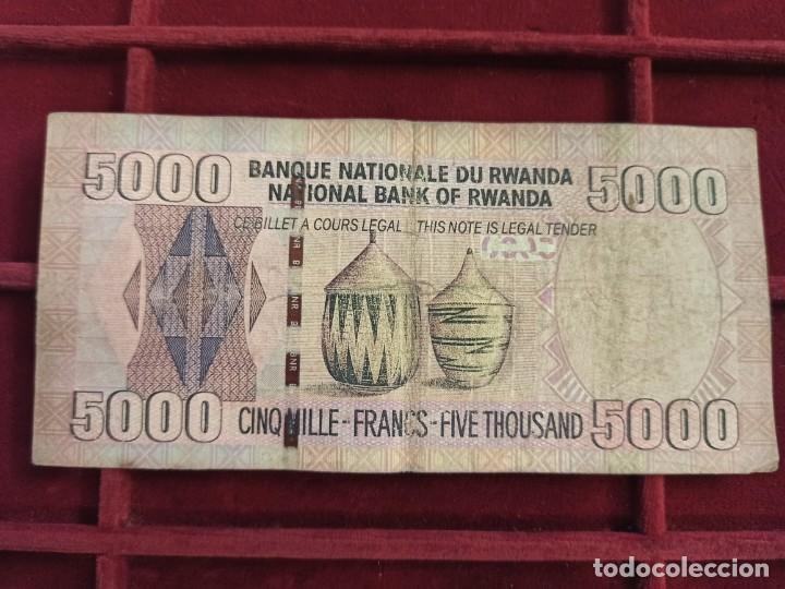 Billetes extranjeros: Ruanda Rwanda 5000 Francos 2009 Pick 37 - Foto 2