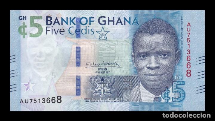 Billetes extranjeros: Ghana 5 Cedis 2017 (2018) Pick 44 Sc Unc - Foto 1