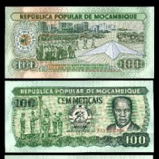 Billetes extranjeros: MOZAMBIQUE 100 METICAIS DE 1989 TRIO CORRELATIVO(EDUARDO MONDLANE-PRESIDENTE FRENTE DE LIBERACION
