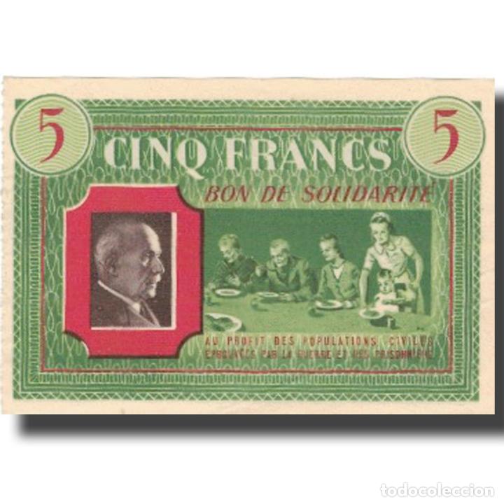 Billetes extranjeros: [#802412] Francia, Comit&eacute; National, 5 Francs, EBC - Foto 1