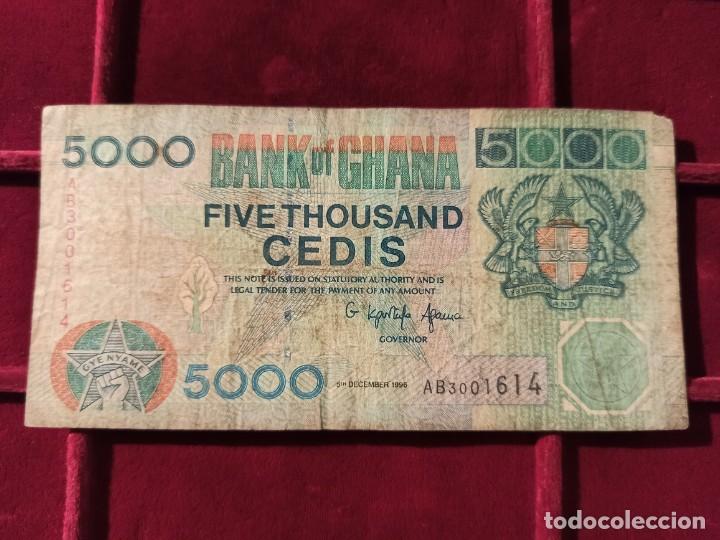 Billetes extranjeros: Ghana 5000 Cedis 1996 Pick 31c - Foto 1