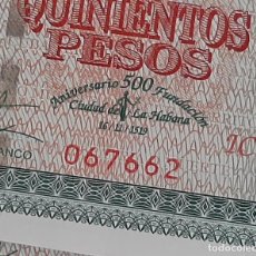 Billetes extranjeros: BILLETE CUBA 500 PESOS 2019 CONMEMORATIVO 500 ANIVERSARIO DE LA HABANA SC PLANCHA ORIGINAL