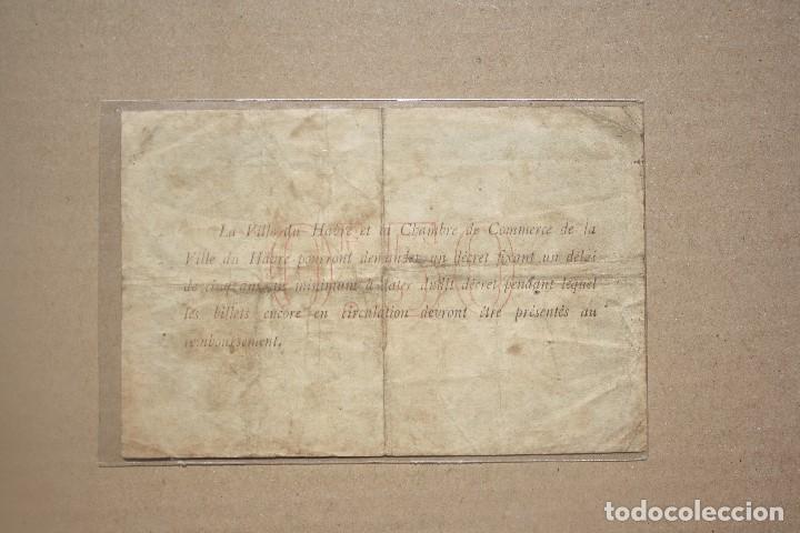 Billetes extranjeros: FRANCIA - CASA DE COMERCIO DE HAVRE - 50 CENTIMES DE 1916 BC+ - Foto 2