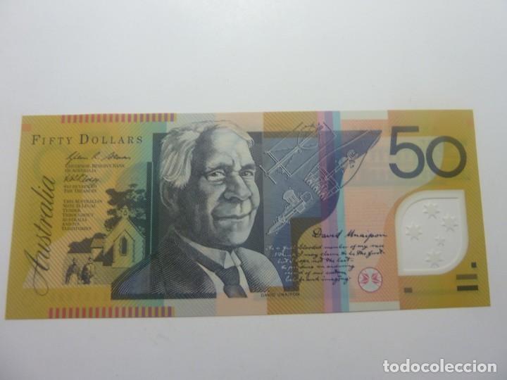 Billetes extranjeros: BILLETE DE AUSTRALIA 50 $ PLASTICO S/C - Foto 2