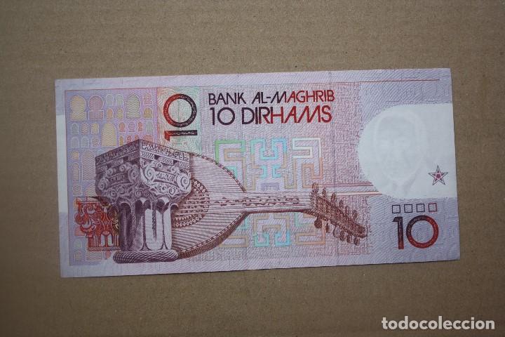 Billetes extranjeros: MARRUECOS - 10 DIRHAMS 1987 N&ordm; 773529 - Foto 2