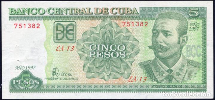 Billetes extranjeros: CUBA 5 PESOS 1997 SIN CIRCULAR - Foto 1