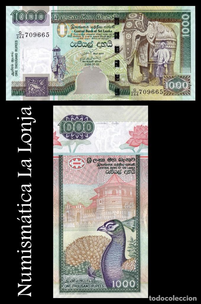 Sri lanka 1000 rupees 2006 pick 120d sc unc - Vendido en ...