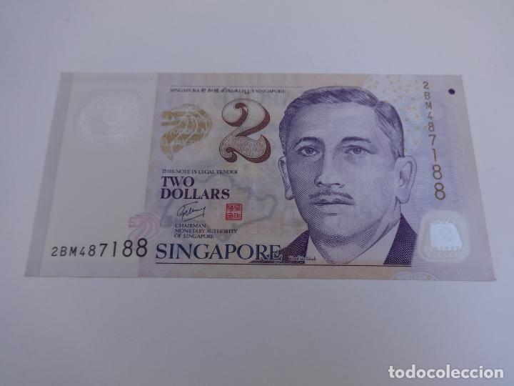 Billetes extranjeros: BILLETE SINGAPUR 2 DOLARES PERFECTO - Foto 1