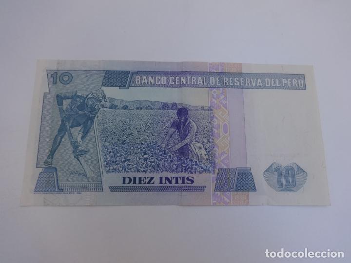 Billetes extranjeros: BILLETE DE PERU DE 100 INTIS DEL A&Ntilde;O 1987 - Foto 2