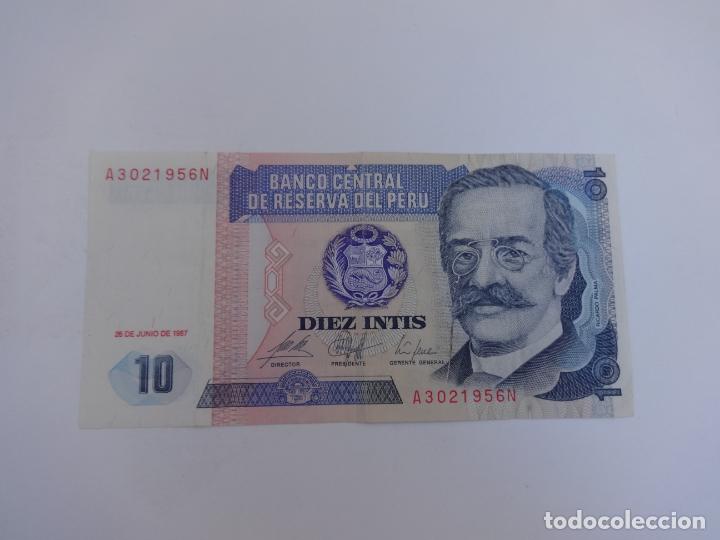 Billetes extranjeros: BILLETE DE PERU DE 100 INTIS DEL A&Ntilde;O 1987 - Foto 1
