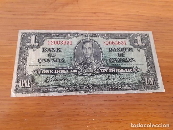 Billetes extranjeros: CANADA BILLETE DE 1 DOLLAR DE 1937 - Foto 1