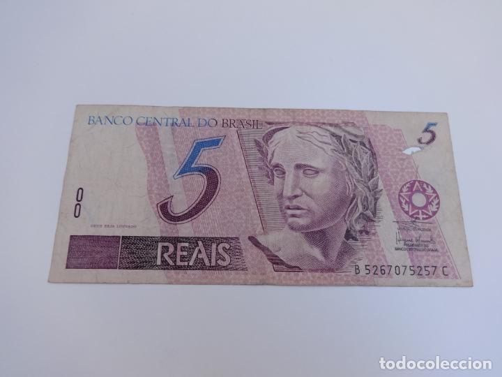 Billetes extranjeros: BILLETE DE BRASIL DE 5 REALES - Foto 1
