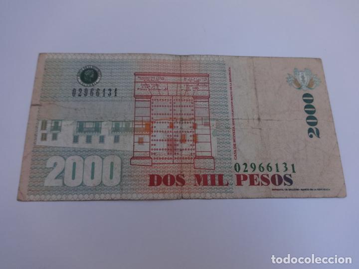 Billetes extranjeros: BILLETE DE COLOMBIA DE 2000 PESOS DEL A&Ntilde;O 2007 - Foto 2