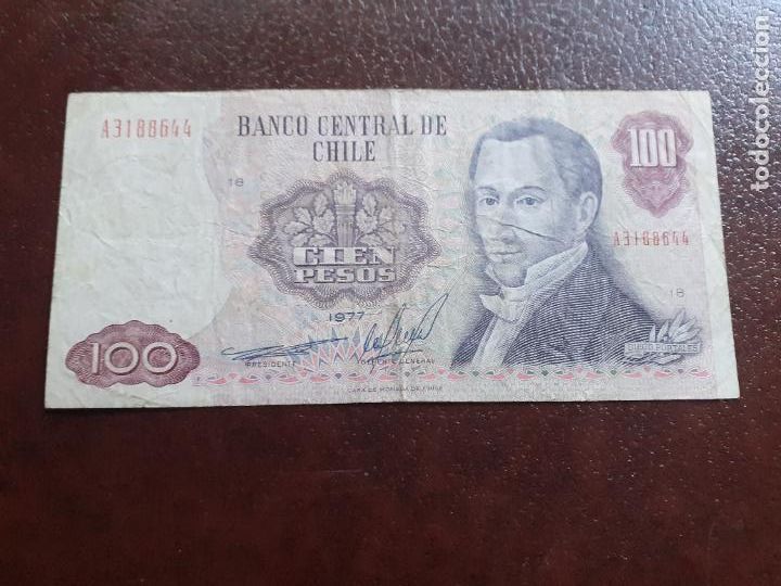 Billetes extranjeros: CHILE 100 ESCUDOS 1977 - Foto 1