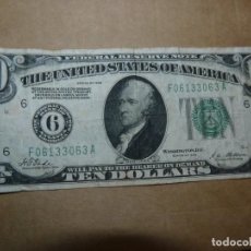 Billetes extranjeros: BILLETE 10 DÓLARES USA 1928 ATLANTA GEORGIA ORIGINAL HAMILTON SELLO VERDE