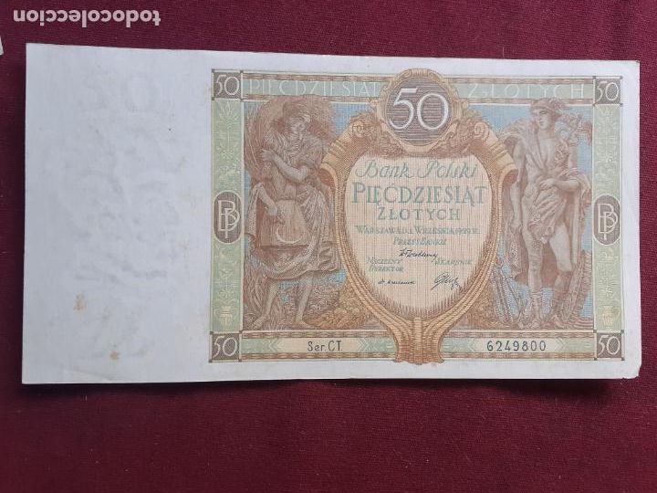 Billetes extranjeros: POLONIA : 50 ZLOTYCH 1929. SC- AUNC