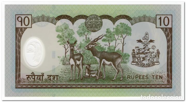 Billetes extranjeros: NEPAL,10 RUPEES,2005,P.54,POLYMER,UNC - Foto 2