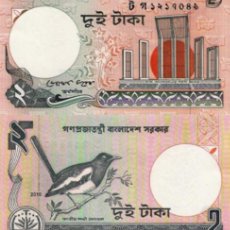 Billetes extranjeros: BANGLADESH, 2 TAKA, 2010, P6CN, UNC