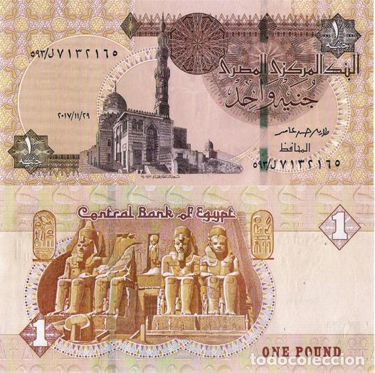 Billetes extranjeros: EGYPT, 1 POUND, 2018, P71, UNC - Foto 1