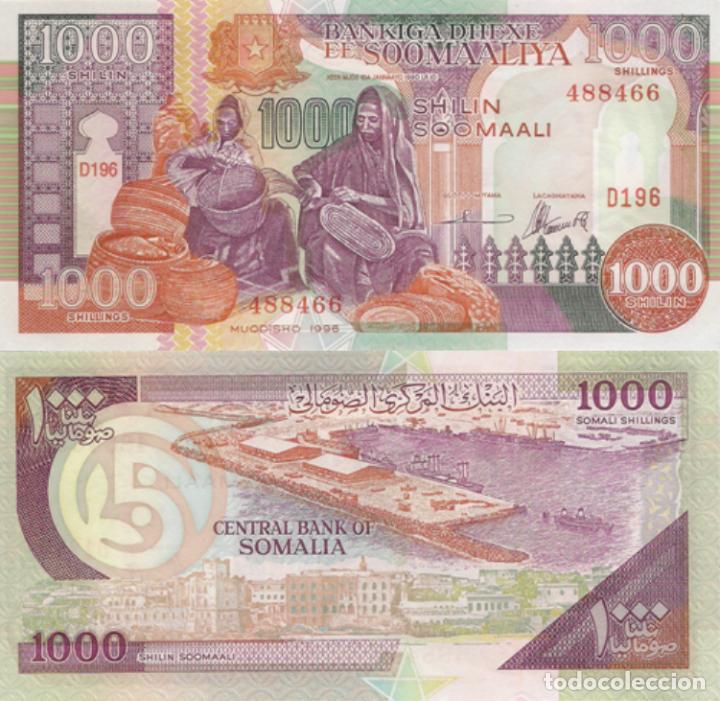 Billetes extranjeros: SOMALIA, 1000 SHELLINGS, 1996, Pick R10, UNC - Foto 1