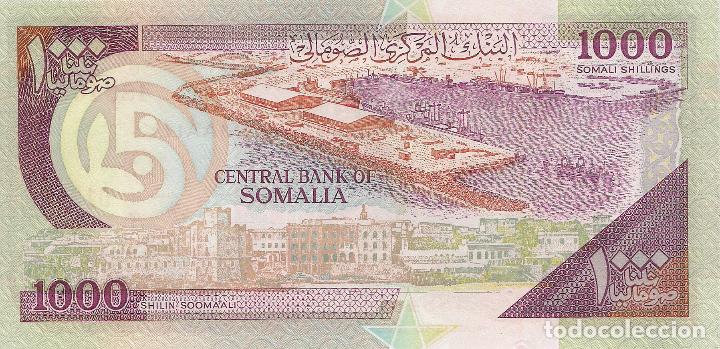 Billetes extranjeros: SOMALIA, 1000 SHELLINGS, 1996, Pick R10, UNC - Foto 3