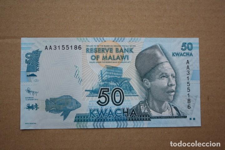 Billetes extranjeros: MALAWI - 50 KWACHA 2012 SC - Foto 1