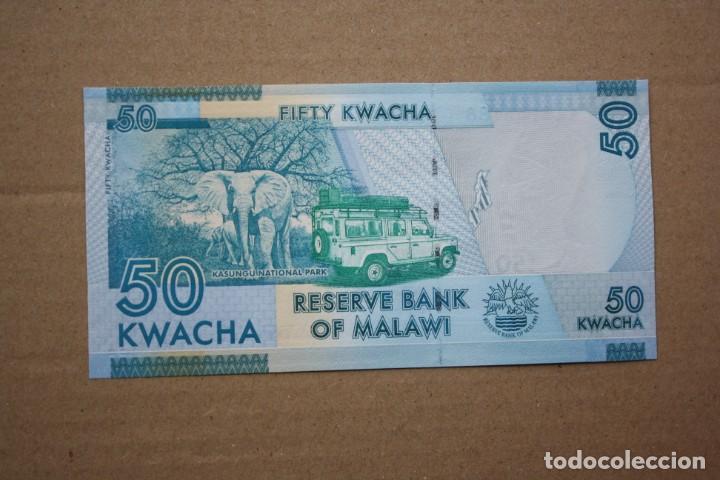 Billetes extranjeros: MALAWI - 50 KWACHA 2012 SC - Foto 2