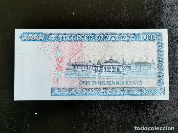 Billetes extranjeros: MYANMAR 1000 KYATS 2019(2020) S/C - Foto 2