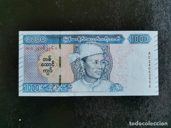 Billetes extranjeros: MYANMAR 1000 KYATS 2019(2020) S/C - Foto 1