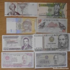 Billetes extranjeros: LOTE DE 8 BILLETES DE DIFERENTES PAÍSES BILLETES NUEVOS ,COMO VES EN LAS FOTOS Nº7. Lote 259036110