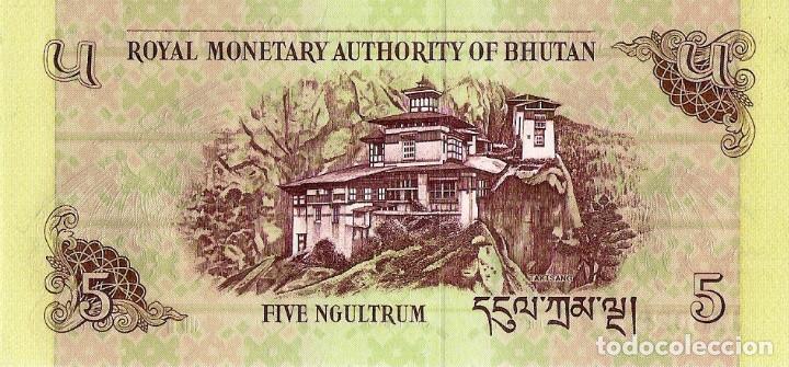 Billetes extranjeros: BHUTAN, 5 NGULTRUM, 2015, P28c, UNC - Foto 3