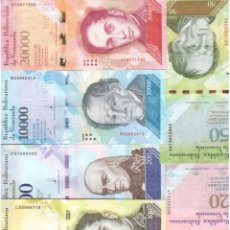 Billetes extranjeros: BILLETE DE AMERICA VENEZUELA PLANCHA 9 BILLETES DIFERENTES