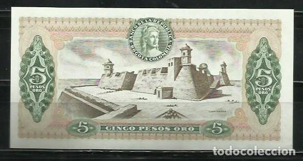Billetes extranjeros: COLOMBIA - BILLETE DE 5 PESOS SIN CIRCULAR - Foto 2