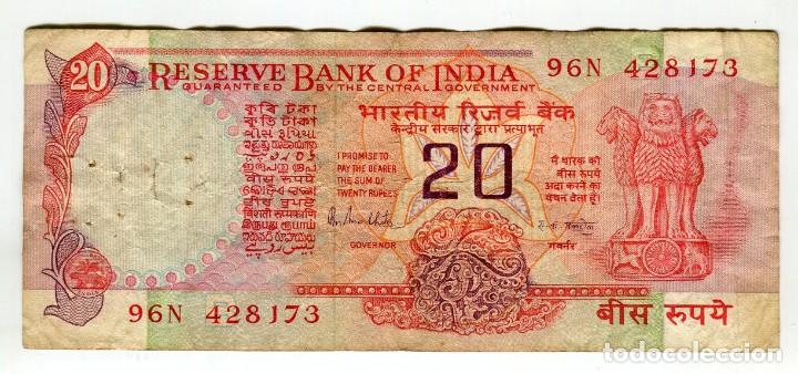 Billetes extranjeros: INDIA 20 RUPIAS - Foto 1