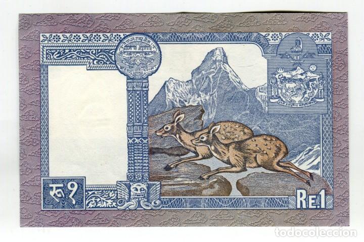 Billetes extranjeros: NEPAL 1 RUPEE SC- EL DE LAS IMAGENES - Foto 2
