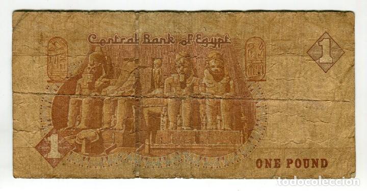 Billetes extranjeros: EGIPTO 1 POUND USADO - Foto 2