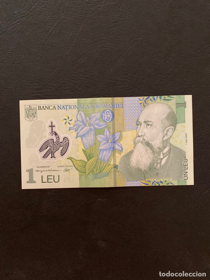 Billetes extranjeros: 1 Leu.Rumania - Foto 1