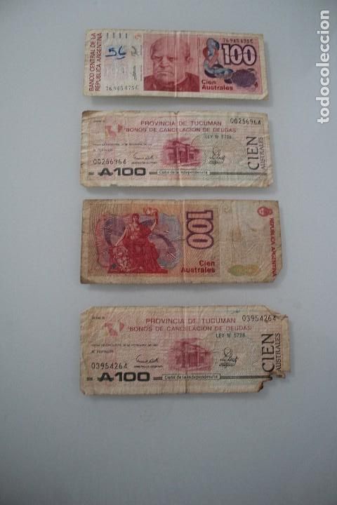 Billetes extranjeros: 4 BILLETES ARGENTINA - Foto 1